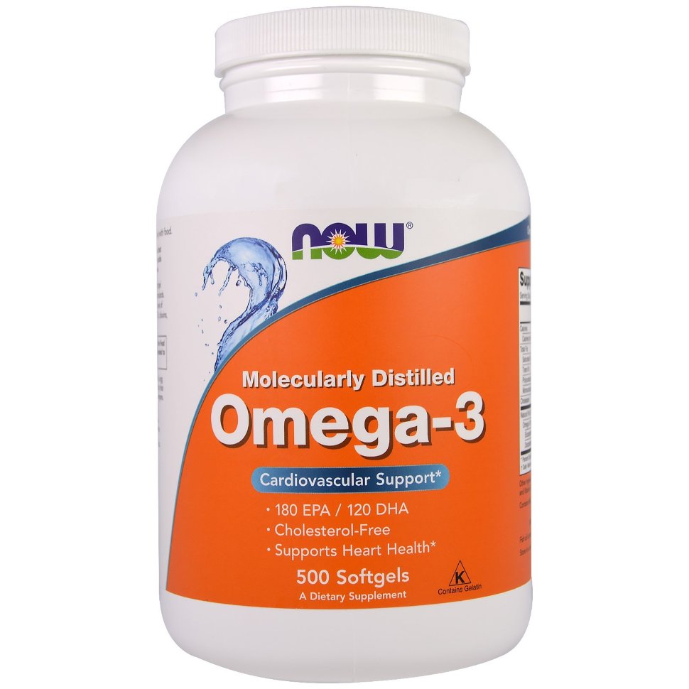 Омега NOW Omega-3 1000 mg (500 кап.)