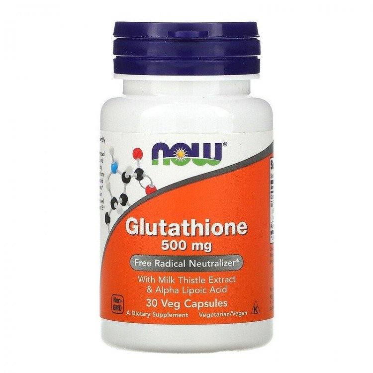 Глютатион NOW Glutathione 500mg (30кап)