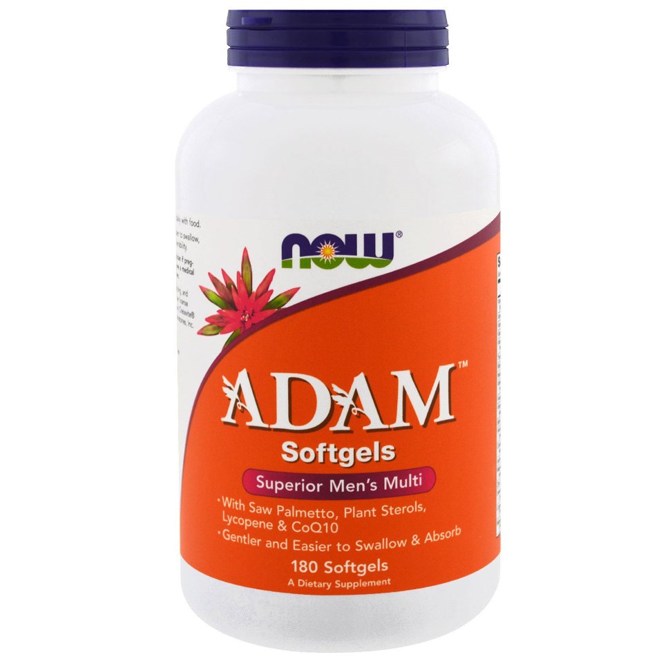 Витамины NOW ADAM Mens Multivitamin (180кап.)