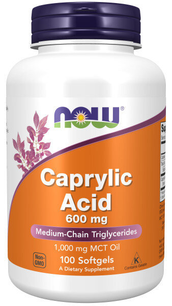 NOW Caprylic Acid 600mg (100кап.)