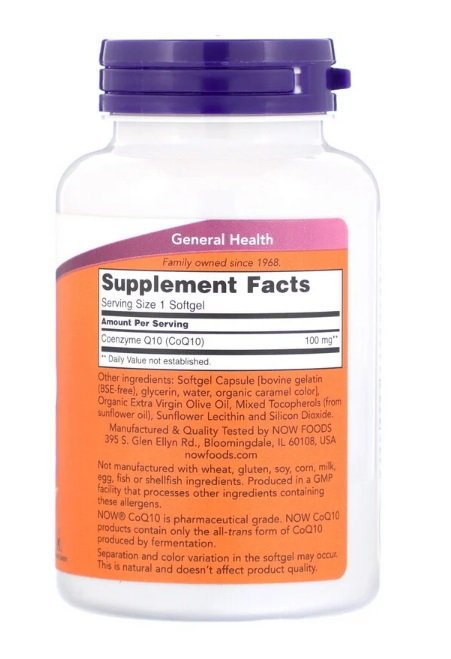 Коэнзим NOW CoQ10 100 mg (150 капс.)