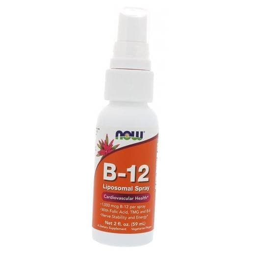 Витамины NOW Vitamin B-12 (59мл.) спрей
