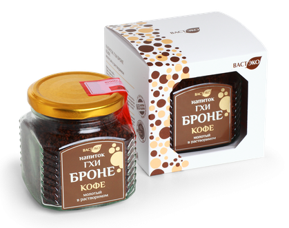 ВАСТЭКО Напиток ГХИ БРОНЕ КОФЕ молотый в растворимом (100 гр)