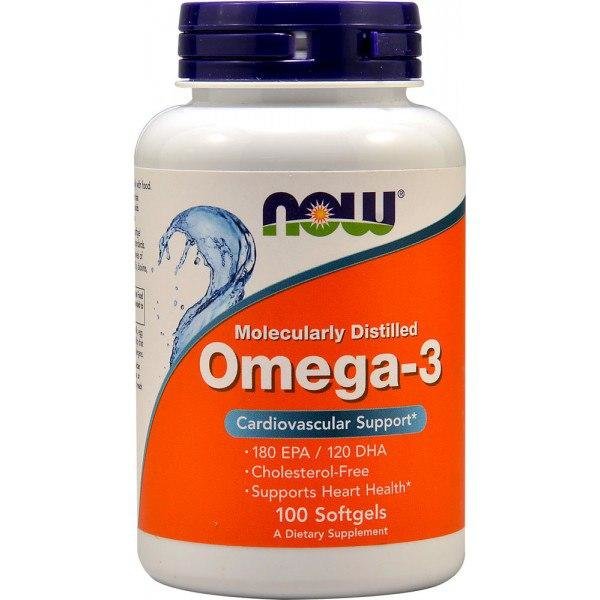 Омега NOW Omega-3 1000 mg (100 кап.)