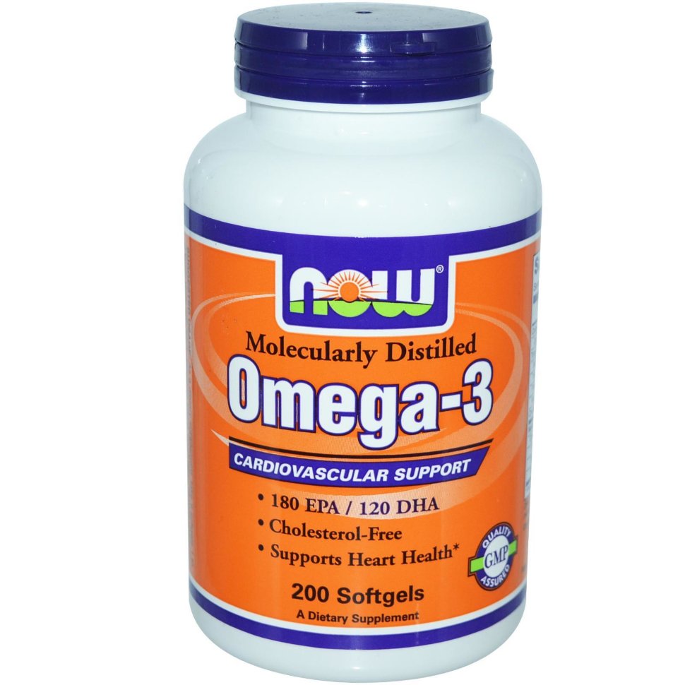 Омега NOW Omega-3 1000 mg (200 кап.)