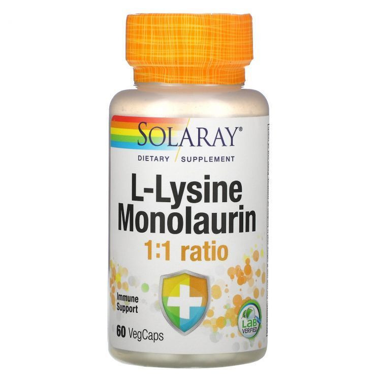 Solaray L-Lysine Monolaurin1:1 (60кап.)