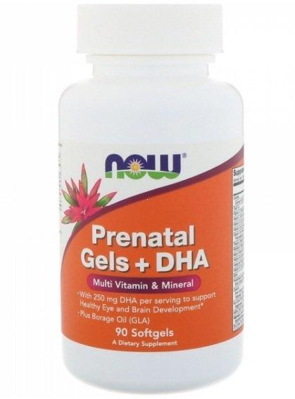 NOW Prenatal Gels+DHA (90кап.) до 09/2023