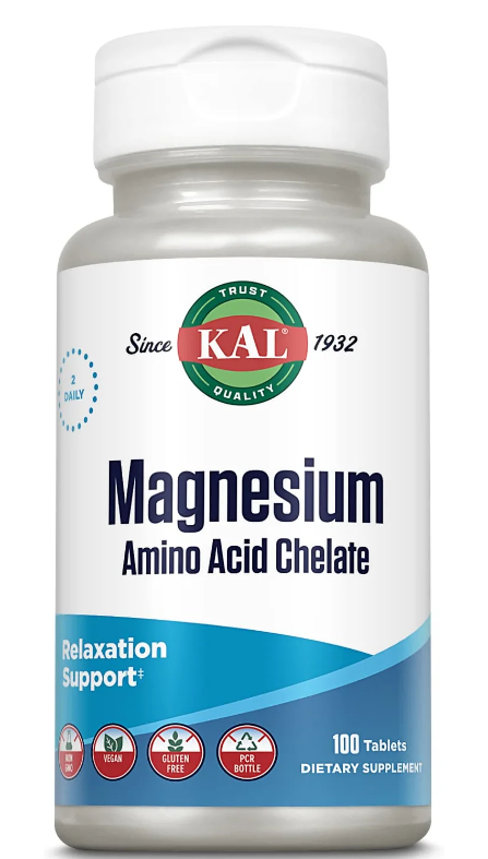 KAL Magnesium Chelated 220mg (100таб.)