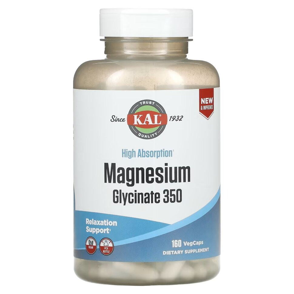 KAL Magnesium Glycinate 350mg  (160таб.)