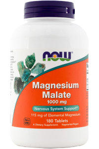 NOW Магний NOW Magnesium Malate 1000mg (180таб.) 180 таб