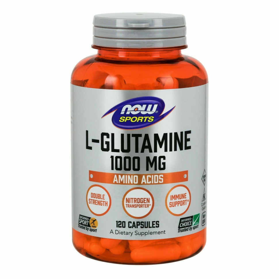 NOW L-Glutamine 1000mg (120 кап.)