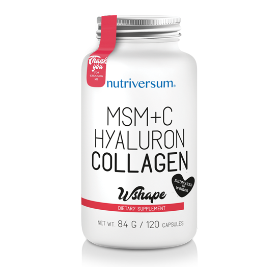 WSHAPE Collagen+Hyaluron+MSM (120 кап.)