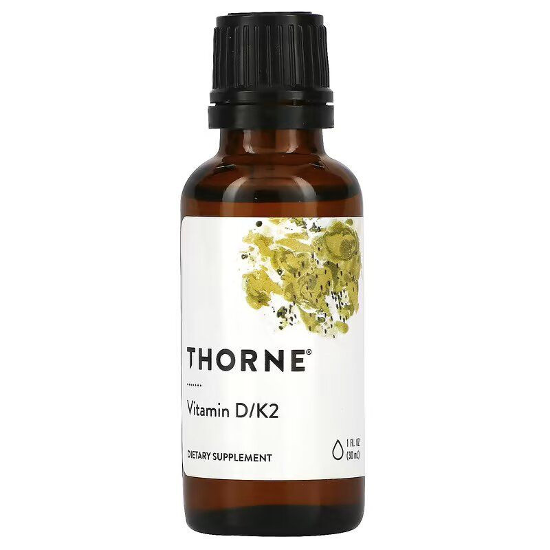 THORNE  Liquid Vitamin D+K2 1oz (30мл.)