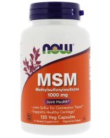 NOW Для связок и суставов NOW MSM 1000mg (120кап.) 