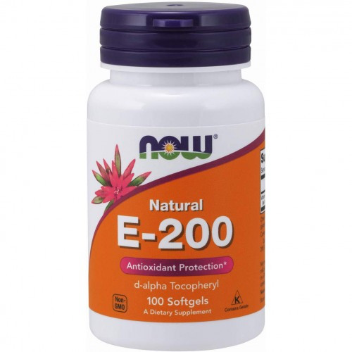 NOW D-Alpha Tocopheryl Vitamin E-200 (100кап)