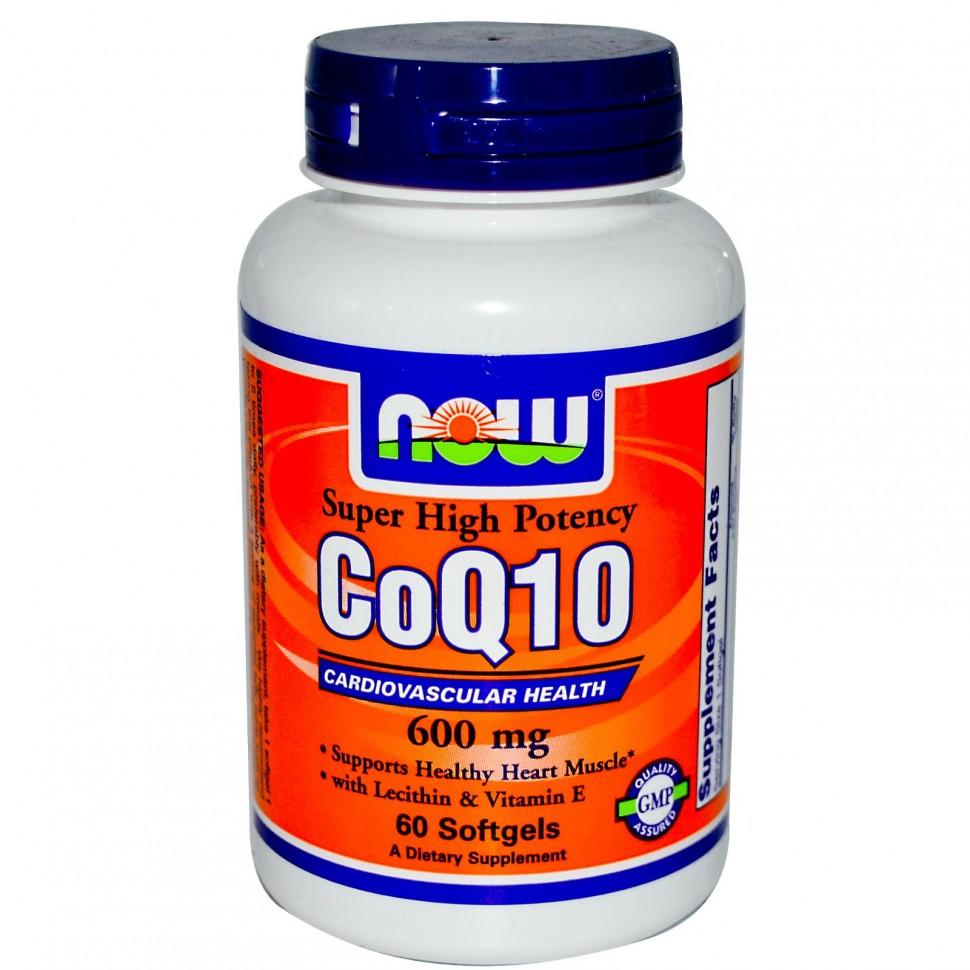Коэнзим NOW CoQ10 600 mg (60 капс.)