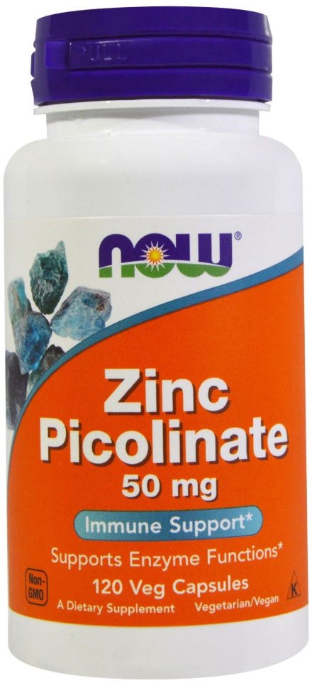 NOW Zinc Picolinate 50mg (120кап.) 