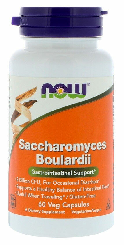 NOW Saccharomyces Boulardii (60капсул)