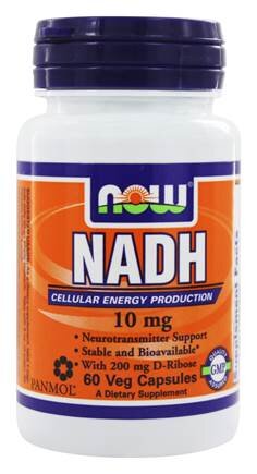 NOW NADH 10mg With 200mg Ribose (60кап.)
