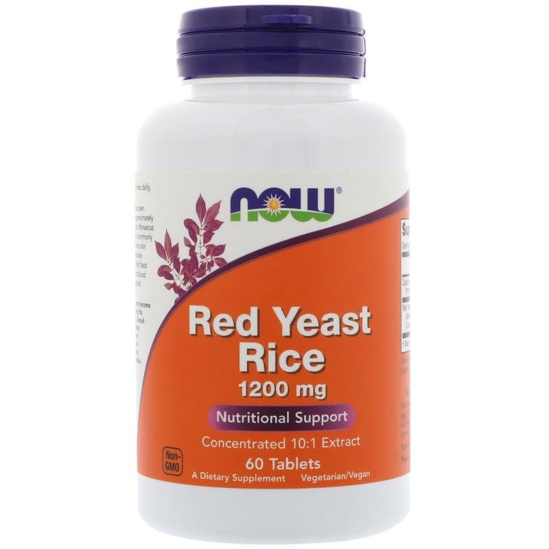 NOW Red Yeast Rice 1200mg (60 таб.)
