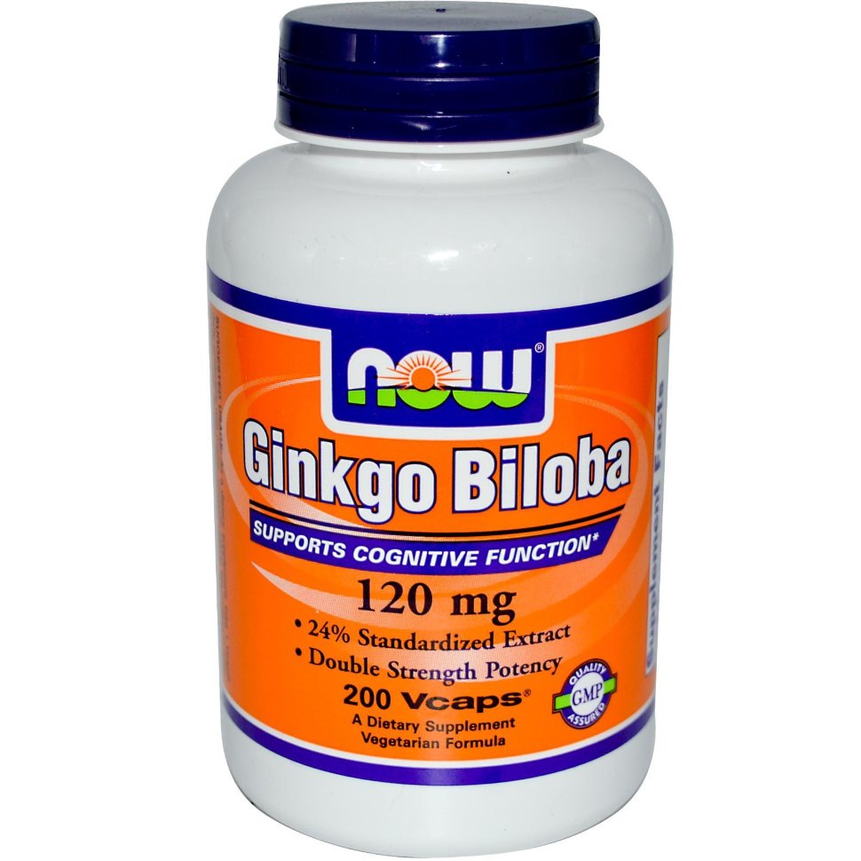 NOW Ginkgo Biloba 120 mg (100кап.)