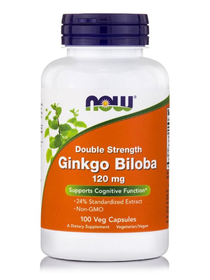 NOW Ginkgo Biloba 120 mg (100кап.)