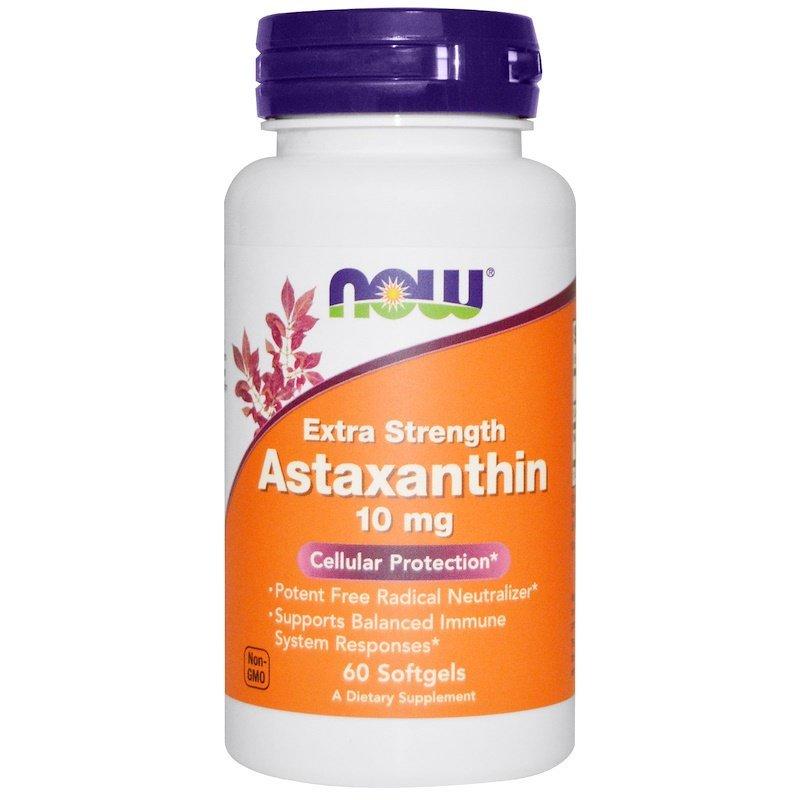 Антиоксидант NOW Astaxanthin 10mg (60кап.)