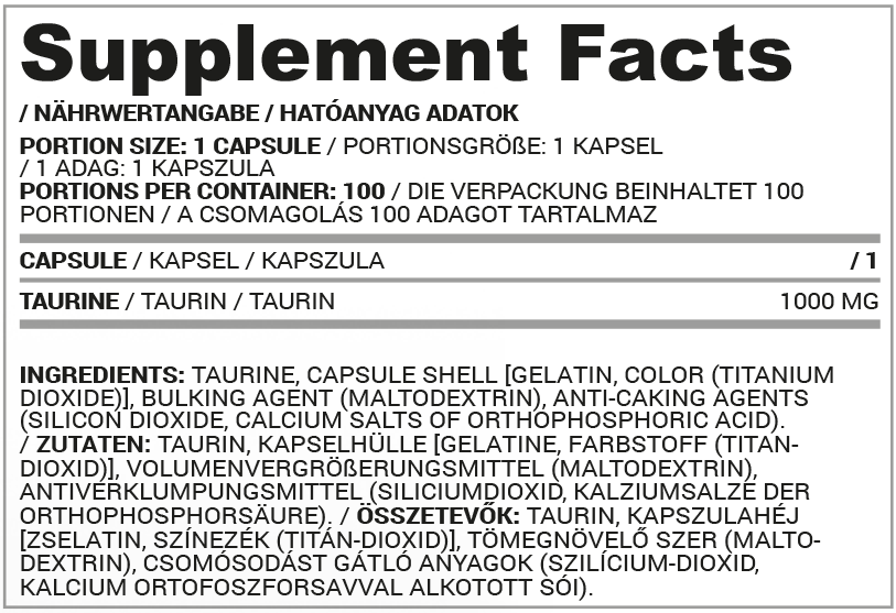 Basic Taurine (100кап.)