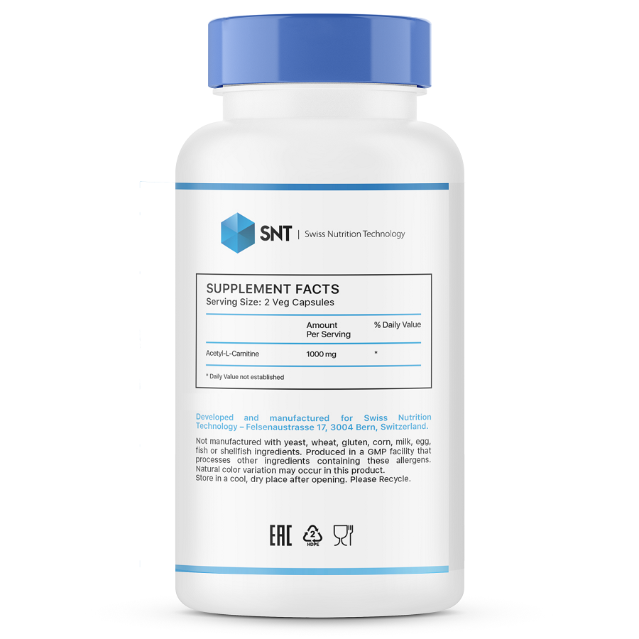 SNT Acetil L-Carnitin 500mg (180 кап.)