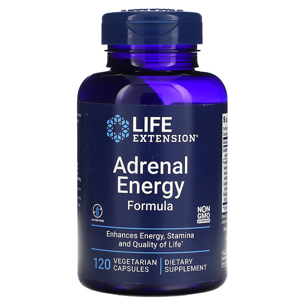 LIFE EXTENSION Adrenal Energy Formula (120 вег.кап.)