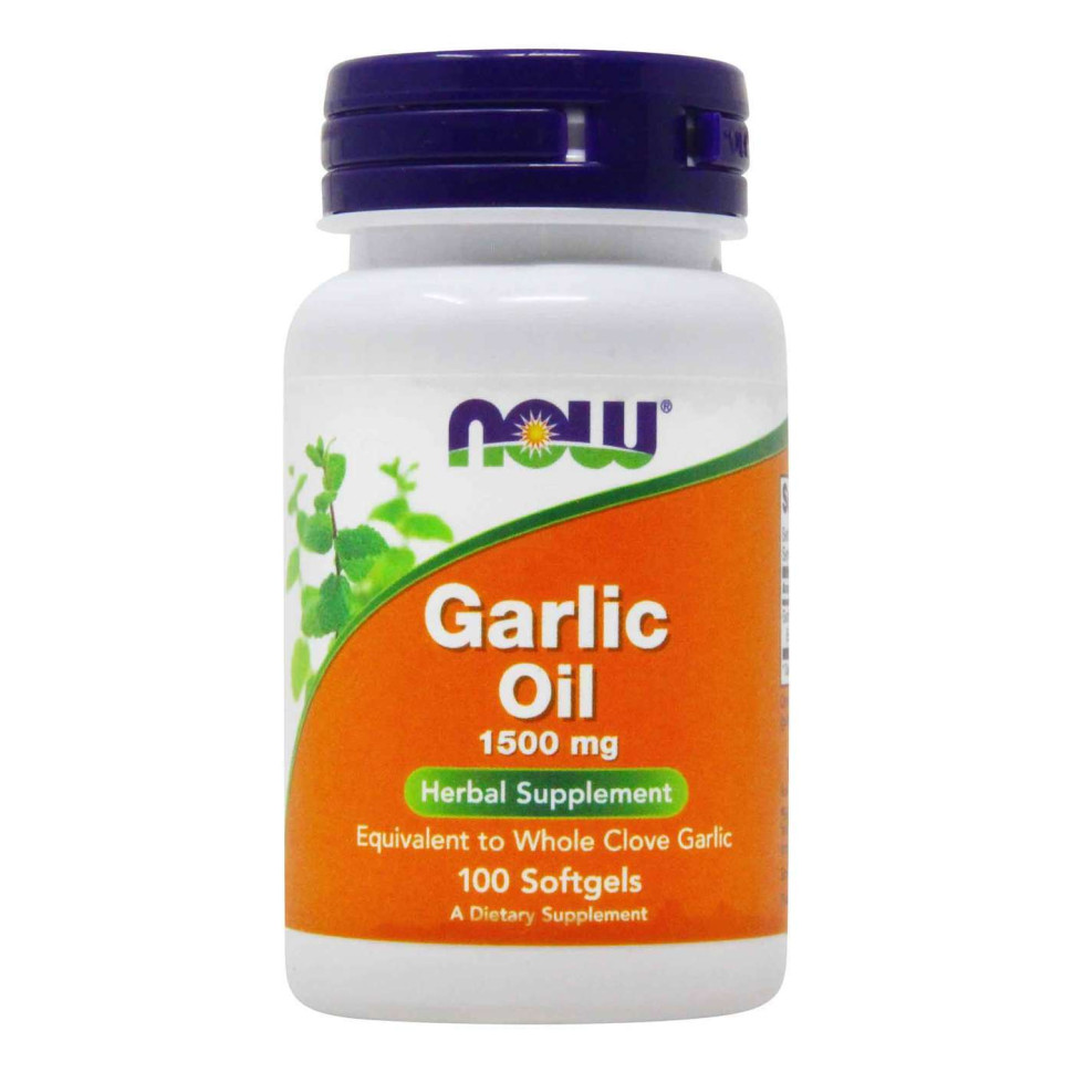NOW Garlic Oil 1500mg (100 softgels кап.)