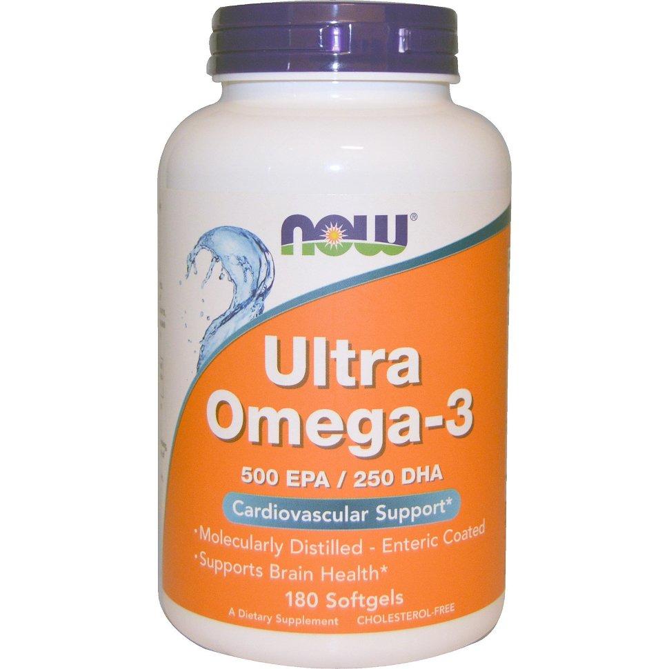 Омега 3 NOW Ultra Omega-3 (180 кап.)