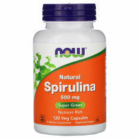 NOW Spirulina 500mg (120кап.)