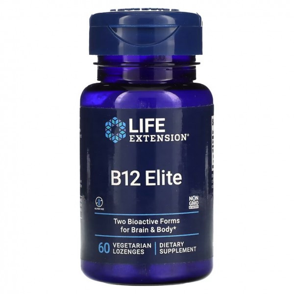 LIFE EXTENSION Vitamin B-12 Elite (60 пастилок)