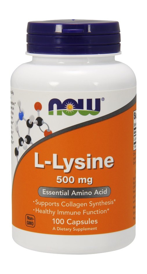 Лизин NOW L-Lysine 500mg (100кап.)