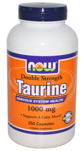 Таурин NOW Taurine 1000mg (250кап.)