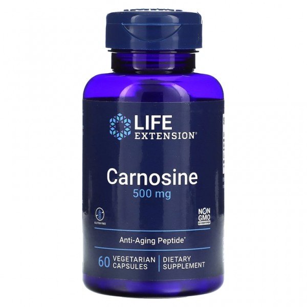 LIFE EXTENSION Carnosine 500mg (60 вег.кап.)