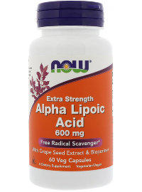 NOW Alpha Lipoic Acid 600mg (60кап.) до 12/2023