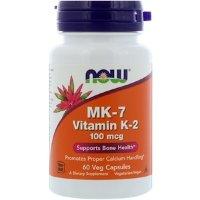NOW NOW Vitamin K-2/MK-7 100mcg (60 кап.) 60 капс
