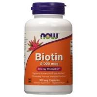 NOW Витамин NOW Biotin 5000 mсg (120кап.) 120 капс