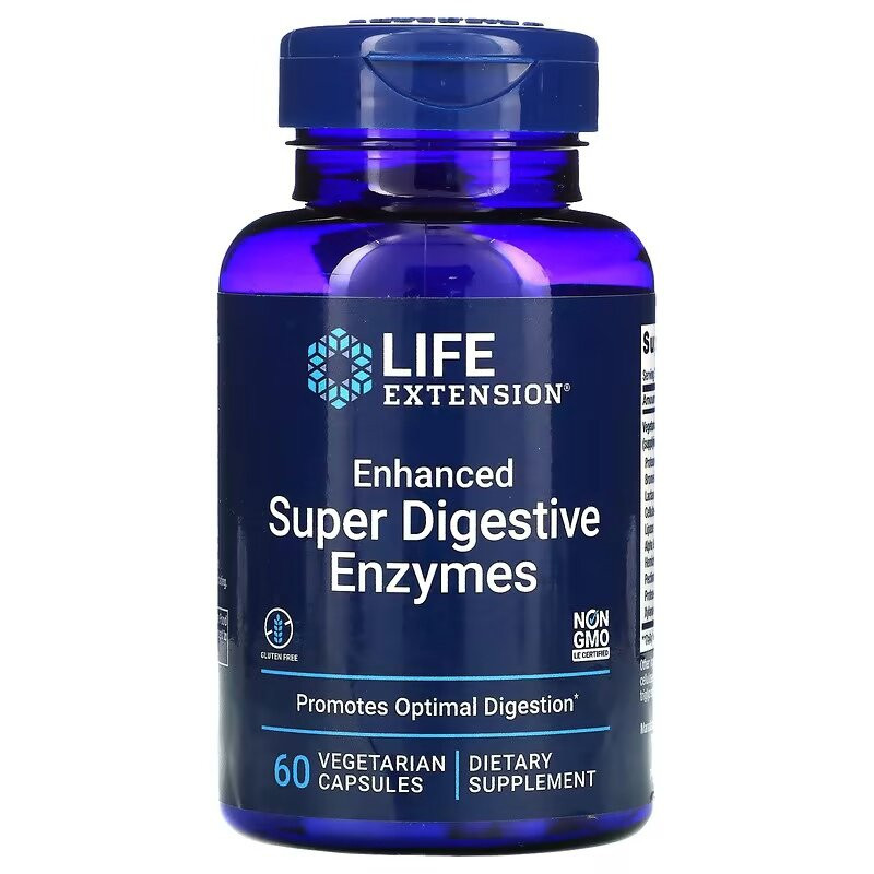 LIFE EXTENSION Enchanced Super Digestive Enzymes (60 вег.кап.)