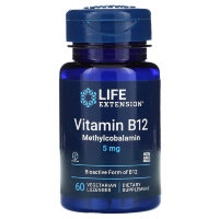 Life Extension LIFE EXTENSION Vitamin B-12 Metylcobalamin 5mg (60 пастилок) 