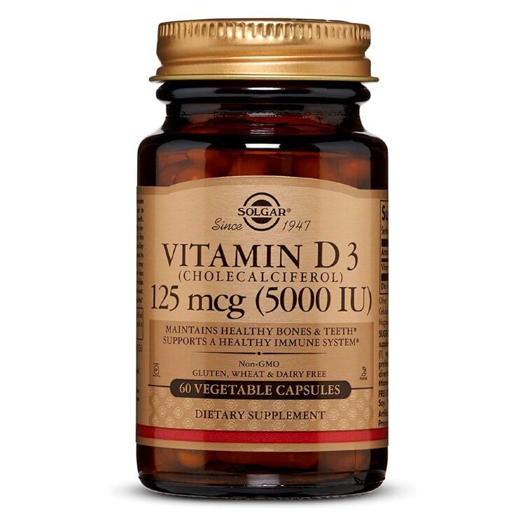 SOLGAR Vitamin D3 5000 (60 вег.кап.)