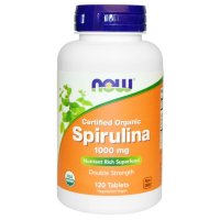 NOW NOW Spirulina 1000mg (120 таб.) 