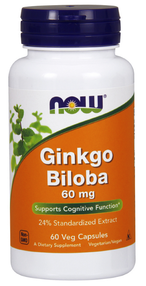 NOW Ginkgo Biloba 60 mg (60кап.)