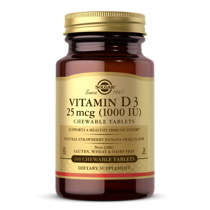 SOLGAR Vitamin D3 1000 Chewable (100 таб.)