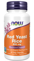NOW Red Yeast Rice 600mg (60 кап.)