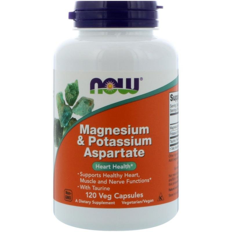 NOW Magnesium Potassium Aspartate (120кап)