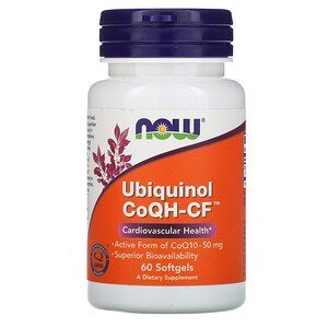Коэнзим NOW CoQH-CF Ubiquinol (60кап.)