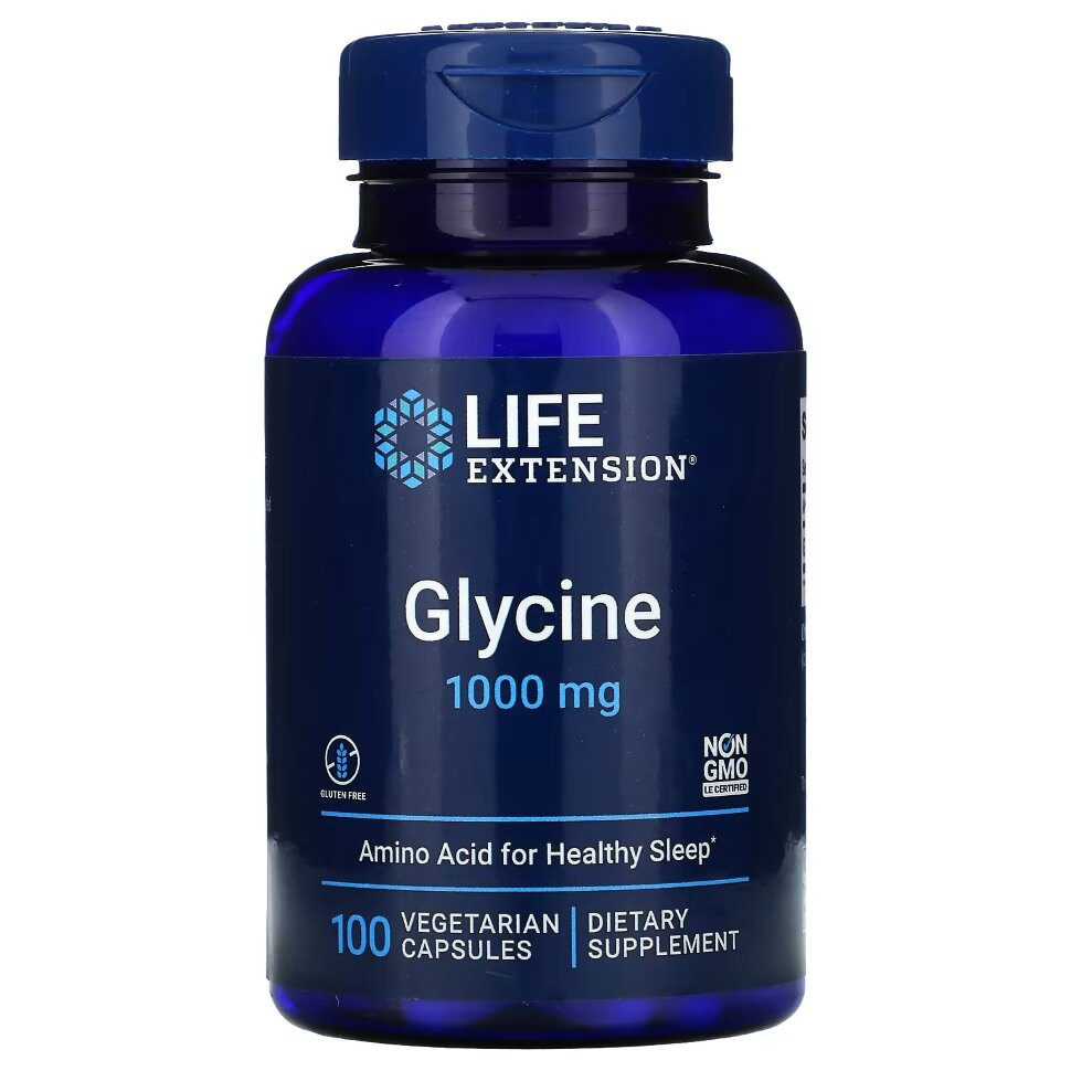 LIFE EXTENSION Glycine 1000mg (100 вег.кап.)